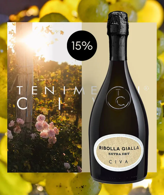 15% Rabatt - Ribolla Gialla Spumante!
