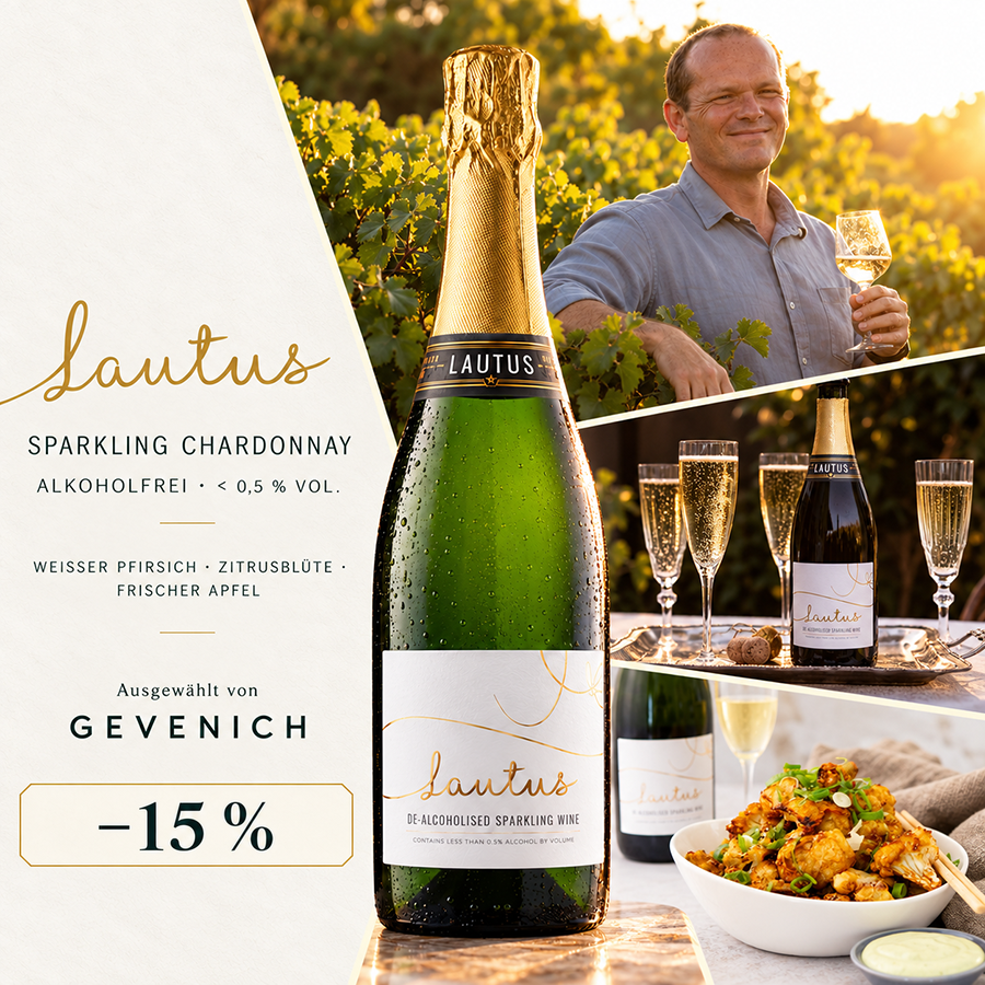 Lautus Sparkling Chardonnay Sekt alkoholfrei